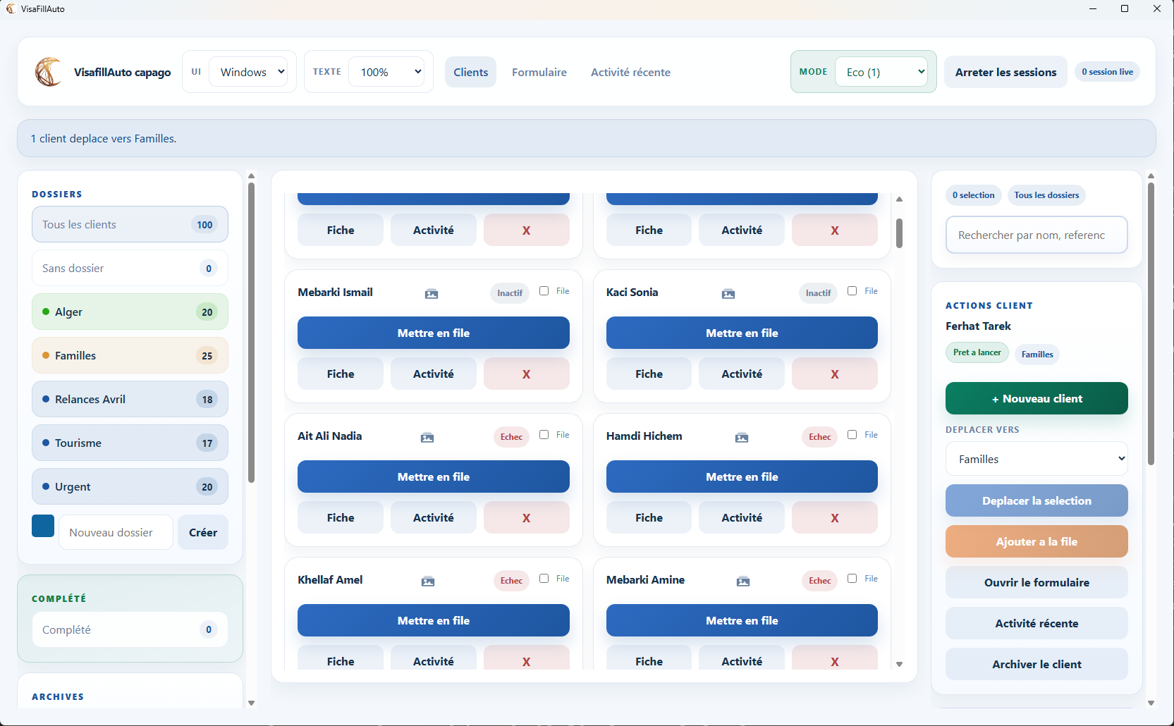 VisaFillAuto Dashboard